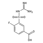 3-({[amino(imino)methyl]amino}sulfonyl)-4-fluorobenzoic acid