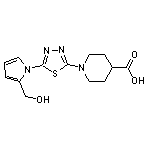 1-{5-[2-(hydroxymethyl)-1H-pyrrol-1-yl]-1,3,4-thiadiazol-2-yl}piperidine-4-carboxylic acid