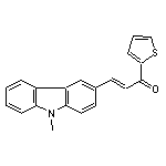 (E)-3-(9-methyl-9H-3-carbazolyl)-1-(2-thienyl)-2-propen-1-one