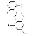 3-bromo-4-(2-chloro-6-fluorobenzyloxy)-5-methoxybenzaldehyde