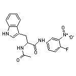 2-(acetylamino)-N-(4-fluoro-3-nitrophenyl)-3-(1H-indol-3-yl)propanamide