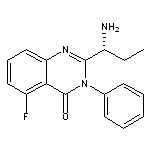 (S)-2-(1-AMINOPROPYL)-5-FLUORO-3-PHENYLQUINAZOLIN-4(3H)-ONE