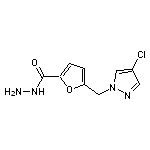 5-[(4-chloro-1H-pyrazol-1-yl)methyl]-2-furohydrazide