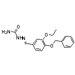 4-(benzyloxy)-3-ethoxybenzaldehyde semicarbazone