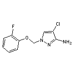 4-chloro-1-[(2-fluorophenoxy)methyl]-1H-pyrazol-3-amine