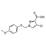 4-chloro-1-[(4-methoxyphenoxy)methyl]-1H-pyrazole-3-carboxylic acid