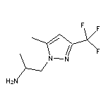 1-[5-methyl-3-(trifluoromethyl)-1H-pyrazol-1-yl]propan-2-amine