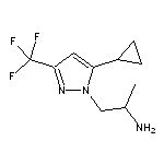 1-[5-cyclopropyl-3-(trifluoromethyl)-1H-pyrazol-1-yl]propan-2-amine