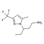 3-[5-methyl-3-(trifluoromethyl)-1H-pyrazol-1-yl]pentan-1-amine