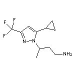 3-[5-cyclopropyl-3-(trifluoromethyl)-1H-pyrazol-1-yl]butan-1-amine