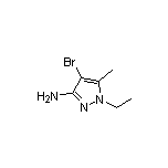 3-Amino-4-bromo-1-ethyl-5-methylpyrazole