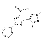 1’,3’-dimethyl-1-phenyl-1H,1’H-3,4’-bipyrazole-4-carboxylic acid