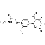 2-[4-(5-acetyl-6-methyl-2-thioxo-1,2,3,4-tetrahydropyrimidin-4-yl)-2-methoxyphenoxy]acetohydrazide