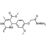 methyl 4-[4-(2-hydrazino-2-oxoethoxy)-3-methoxyphenyl]-6-methyl-2-thioxo-1,2,3,4-tetrahydropyrimidine-5-carboxylate