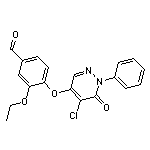 4-[(5-chloro-6-oxo-1-phenyl-1,6-dihydropyridazin-4-yl)oxy]-3-ethoxybenzaldehyde