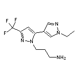 3-[1’-ethyl-5-(trifluoromethyl)-1’H,2H-3,4’-bipyrazol-2-yl]propan-1-amine