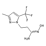 (1Z)-N’-hydroxy-3-[3-methyl-5-(trifluoromethyl)-1H-pyrazol-1-yl]propanimidamide