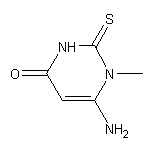 6-amino-1-methyl-2-thioxo-2,3-dihydropyrimidin-4(1H)-one