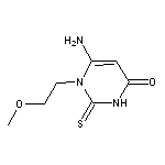 6-amino-1-(2-methoxyethyl)-2-thioxo-2,3-dihydropyrimidin-4(1H)-one