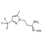 (1E)-N’-hydroxy-3-[5-methyl-3-(trifluoromethyl)-1H-pyrazol-1-yl]propanimidamide