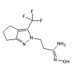 (1E)-N’-hydroxy-3-[3-(trifluoromethyl)-5,6-dihydrocyclopenta[c]pyrazol-2(4H)-yl]propanimidamide