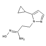 (1E)-3-(5-cyclopropyl-1H-pyrazol-1-yl)-N’-hydroxypropanimidamide