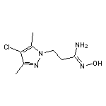 (1E)-3-(4-chloro-3,5-dimethyl-1H-pyrazol-1-yl)-N’-hydroxypropanimidamide