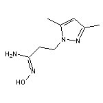 (1E)-3-(3,5-dimethyl-1H-pyrazol-1-yl)-N’-hydroxypropanimidamide