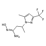 (1Z)-N’-hydroxy-3-[5-methyl-3-(trifluoromethyl)-1H-pyrazol-1-yl]butanimidamide