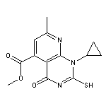 methyl 1-cyclopropyl-2-mercapto-7-methyl-4-oxo-1,4-dihydropyrido[2,3-d]pyrimidine-5-carboxylate