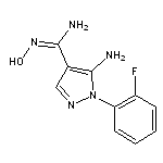 5-amino-1-(2-fluorophenyl)-N’-hydroxy-1H-pyrazole-4-carboximidamide