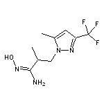 (1E)-N’-hydroxy-2-methyl-3-[5-methyl-3-(trifluoromethyl)-1H-pyrazol-1-yl]propanimidamide