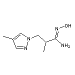 (1E)-N’-hydroxy-2-methyl-3-(4-methyl-1H-pyrazol-1-yl)propanimidamide