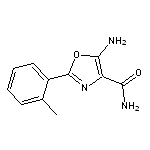 5-amino-2-(2-methylphenyl)-1,3-oxazole-4-carboxamide