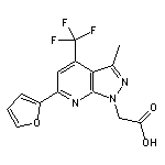 [6-(2-furyl)-3-methyl-4-(trifluoromethyl)-1H-pyrazolo[3,4-b]pyridin-1-yl]acetic acid