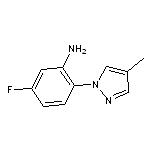 5-fluoro-2-(4-methyl-1H-pyrazol-1-yl)aniline