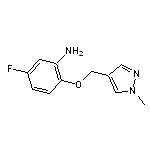 5-fluoro-2-[(1-methyl-1H-pyrazol-4-yl)methoxy]aniline