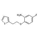 5-fluoro-2-(2-thien-2-ylethoxy)aniline