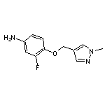 3-fluoro-4-[(1-methyl-1H-pyrazol-4-yl)methoxy]aniline