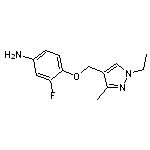 4-[(1-ethyl-3-methyl-1H-pyrazol-4-yl)methoxy]-3-fluoroaniline