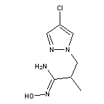 (1E)-3-(4-chloro-1H-pyrazol-1-yl)-N’-hydroxy-2-methylpropanimidamide