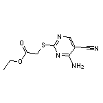 ethyl [(4-amino-5-cyanopyrimidin-2-yl)thio]acetate