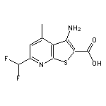 3-amino-6-(difluoromethyl)-4-methylthieno[2,3-b]pyridine-2-carboxylic acid