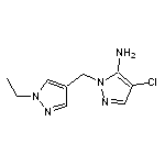 4-chloro-1-[(1-ethyl-1H-pyrazol-4-yl)methyl]-1H-pyrazol-5-amine