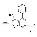 3-amino-6-(difluoromethyl)-4-phenylthieno[2,3-b]pyridine-2-carbonitrile