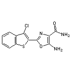 5-amino-2-(3-chloro-1-benzothien-2-yl)-1,3-oxazole-4-carboxamide