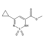 methyl 5-cyclopropyl-2H-1,2,6-thiadiazine-3-carboxylate 1,1-dioxide