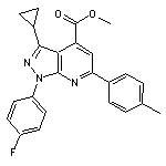 methyl 3-cyclopropyl-1-(4-fluorophenyl)-6-(4-methylphenyl)-1H-pyrazolo[3,4-b]pyridine-4-carboxylate