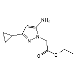 ethyl (5-amino-3-cyclopropyl-1H-pyrazol-1-yl)acetate HCl