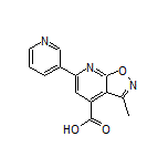 3-Methyl-6-(3-pyridyl)isoxazolo[5,4-b]pyridine-4-carboxylic Acid